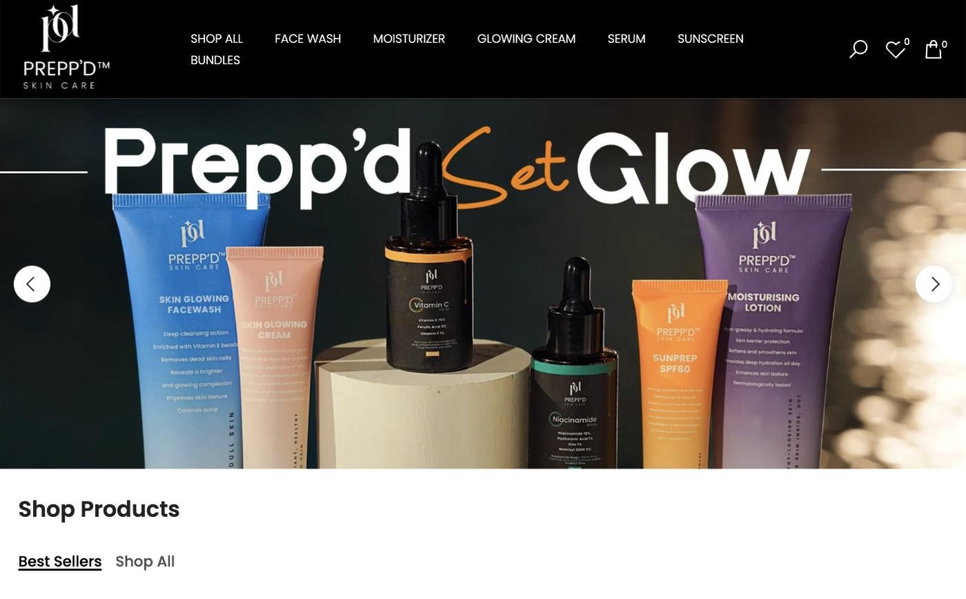 PREPP’D Skin Care — desktop